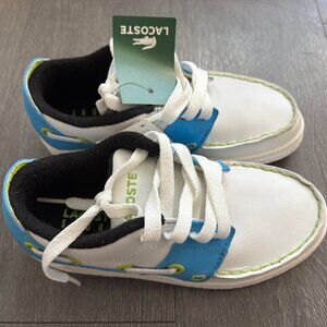 Lacoste Cabestan Leather Kids Boat Shoe Size 13